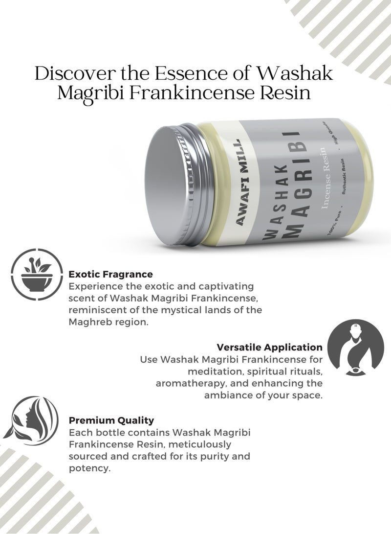 Awafi Mill Washak Magribi Frankincense Resin | Authentic Moroccan Galbanum Incense  - Image 3
