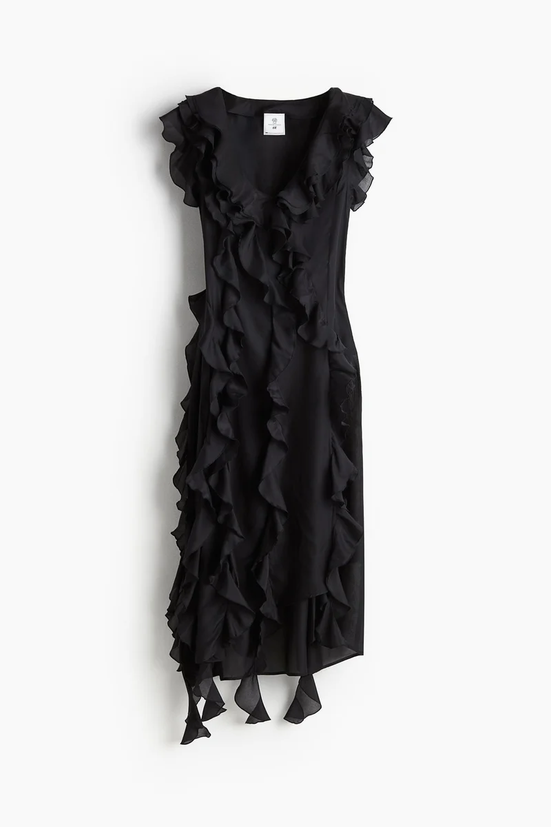 H&M Flounced wrap dress