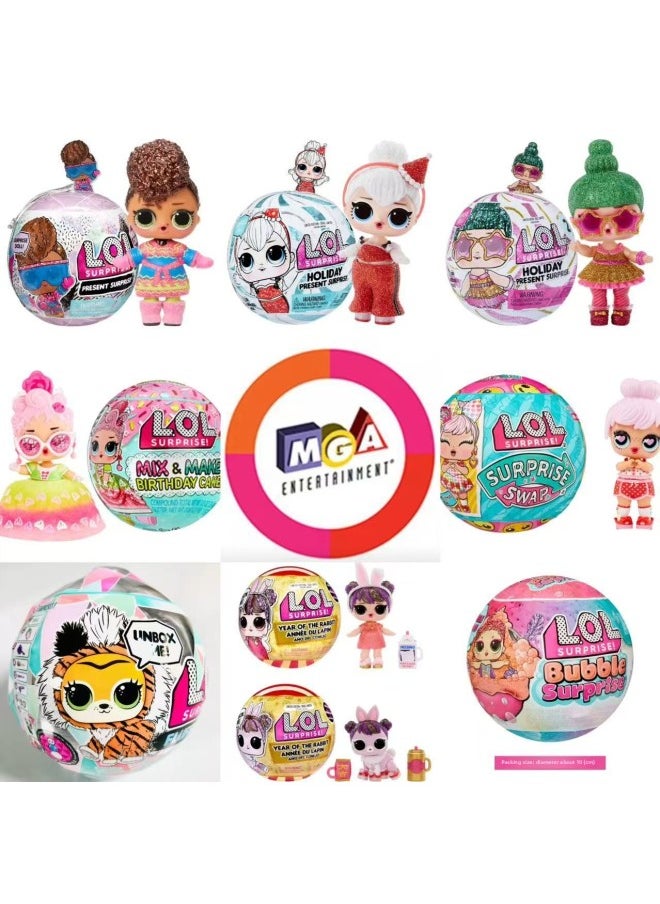 Generic MGA Genuine LOL Surprise Doll Breaker Ball Gift Limited Girl Birthday Gift Mermaid Surprise Blind Box-Color:Fairy Doll Disassembly Ball-12 Pieces/box  - Image 2