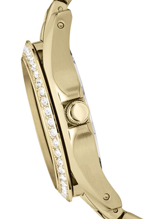 FOSSIL Women Water Resistant Metal Chronograph Watch ES3203 - 37 mm - Gold - Image 2