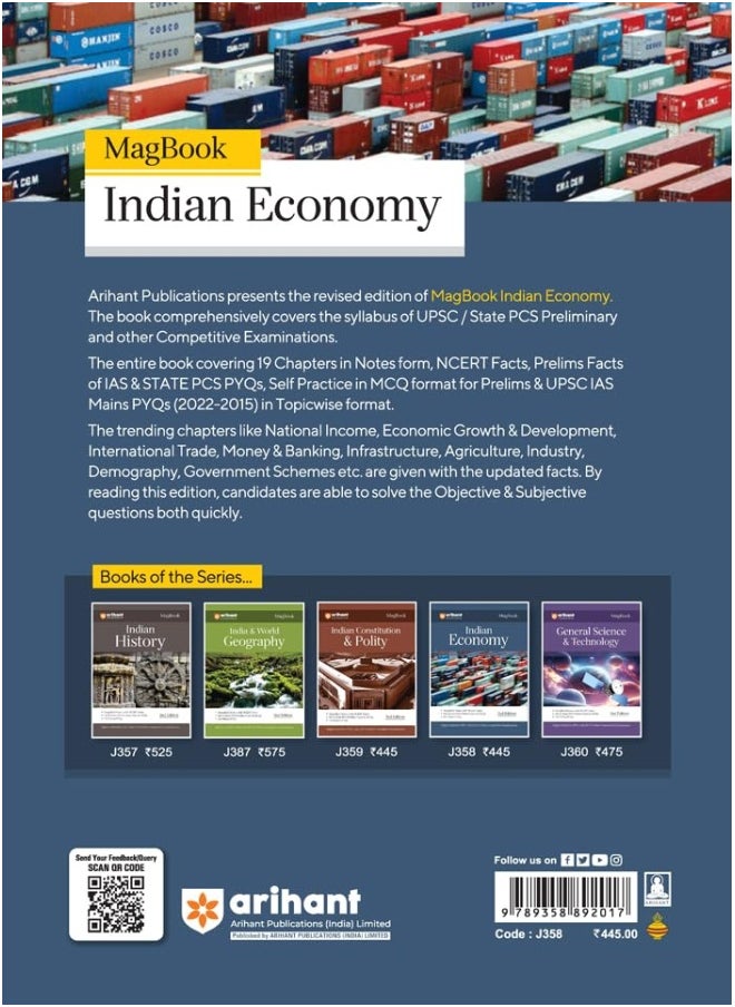 null - Arihant Magbook Indian Economics for UPSC Civil Services IAS Prelims / State PCS & other Competitive Exam IAS Mains PYQs - Image 1