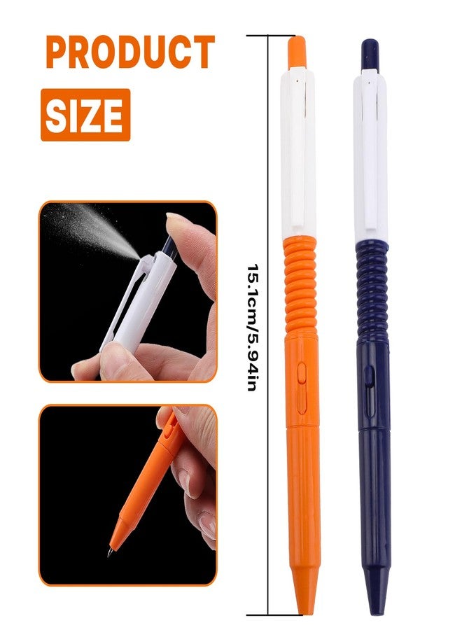Gallipower 2pcs Pen that Sprays Water,2 in 1 Funny Prank Retractable Pens for Pranks Tricks, Writing and Spraying(Blue+Orange - Image 2