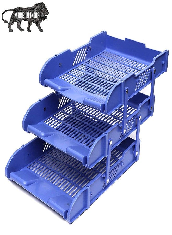 Divinezon Multi-Function Desk Organizer Container Jewelry Lder Storage Case | 27 X 27 X 20 Cm | White - Plastic - Image 1