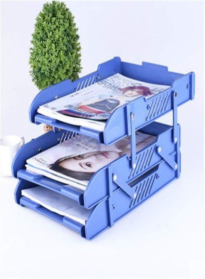 Divinezon Multi-Function Desk Organizer Container Jewelry Lder Storage Case | 27 X 27 X 20 Cm | White - Plastic - Image 3
