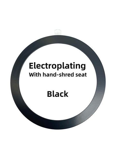 Suitable For Apple Mobile Phone Magsafe Magnetic Wireless Charging Magnetic Ring Patch DIY Magnetic Shell Ring C- Shaped Circle-Specifications:Black ]