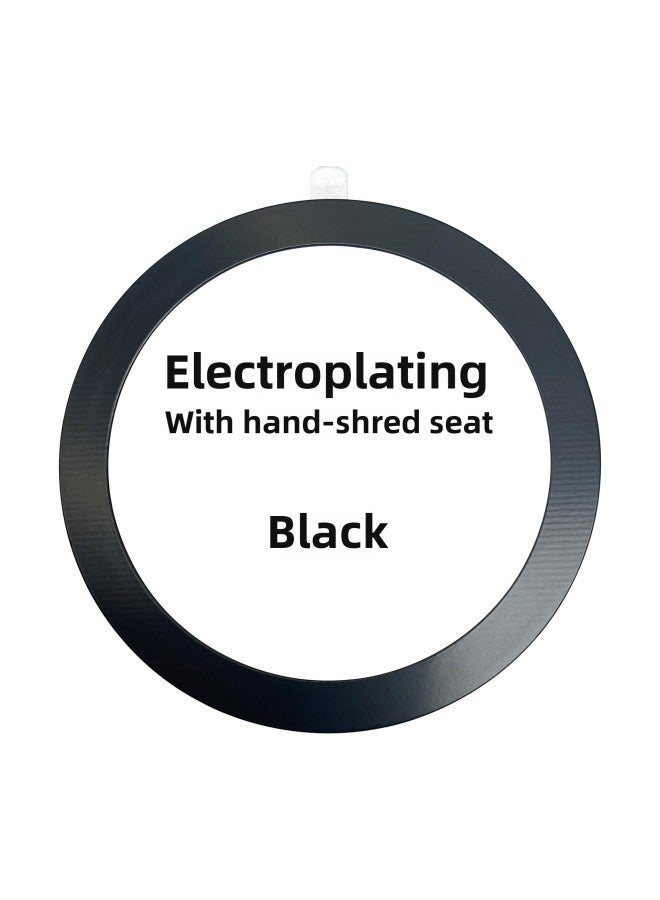 Suitable For Apple Mobile Phone Magsafe Magnetic Wireless Charging Magnetic Ring Patch DIY Magnetic Shell Ring C- Shaped Circle-Specifications:Black ]