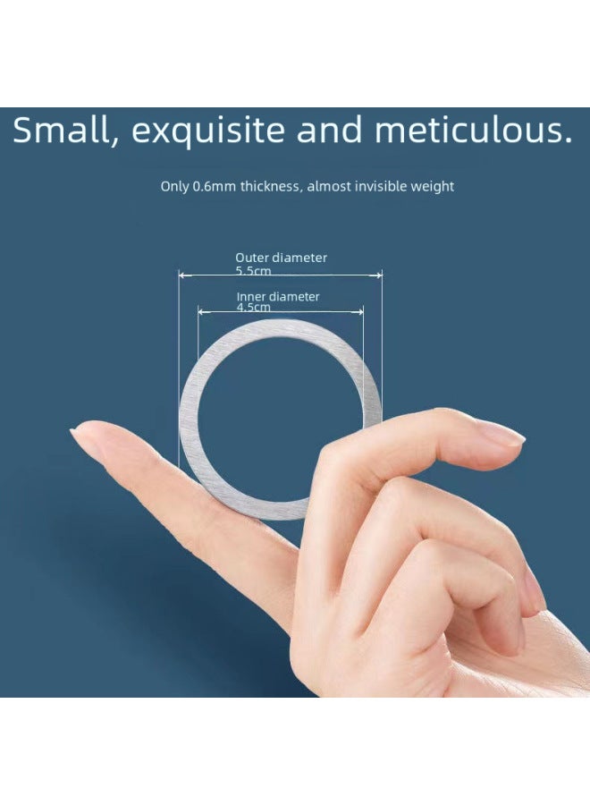 Suitable For Apple Mobile Phone Magsafe Magnetic Wireless Charging Magnetic Ring Patch DIY Magnetic Shell Ring C- Shaped Circle-Specifications:Black ]