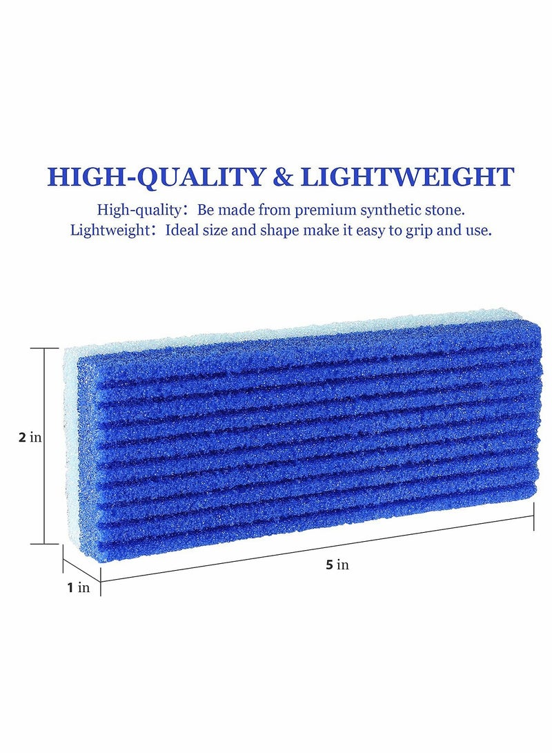 KASTWAVE Pumice Stone for Feet 2 in 1, 4 Pack Foot Scrubber & Callus Remover for Feet Pedicure for Salon Use, Double-sided Design Blue - Image 4