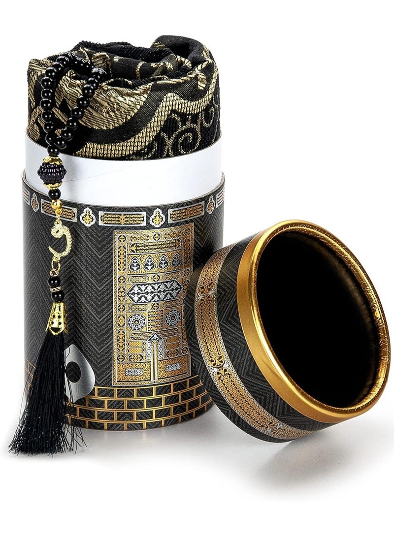 DubaiGallery 1pc Muslim Chenille Prayer Rug, Colored Yarn Woven Floor Mat, Rosary Prayer Rug Set, Hajj Rug, Available Indoors And Outdoors, For Bedroom And Living Room - Image 4