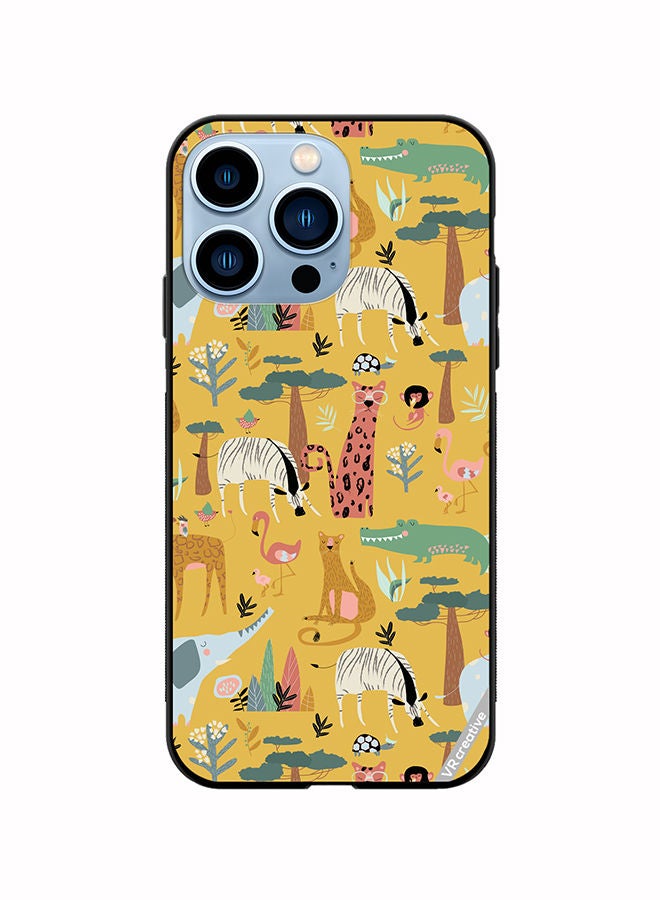 VR CREATIVE Protective Case Cover For Apple iPhone 14 Pro Max Animals In The Wild Design Multicolour - Image 1