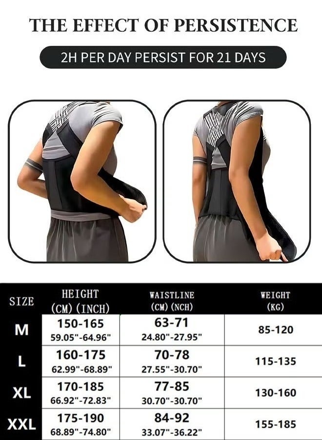 Bukela Back Brace and Posture Corrector Back Straightener Belt Back Support Helps Hunchback Correction and Relieve Shoulder Neck Back Pain - Image 5