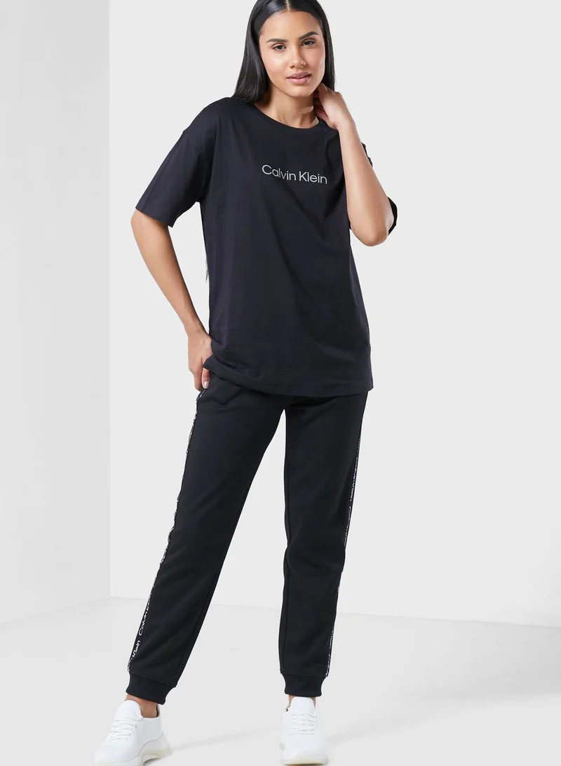 Calvin Klein Sports Logo Boyfriend T-Shirt