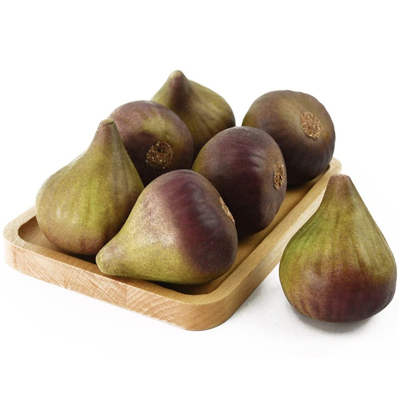 DDJYP 6pcs Fake Figs Artificial Fruit Fig Lifelike Decorative Fruit Model for Home Kitchen Cabinet Decoration Table Display Supermarket Photography Props - Image 3