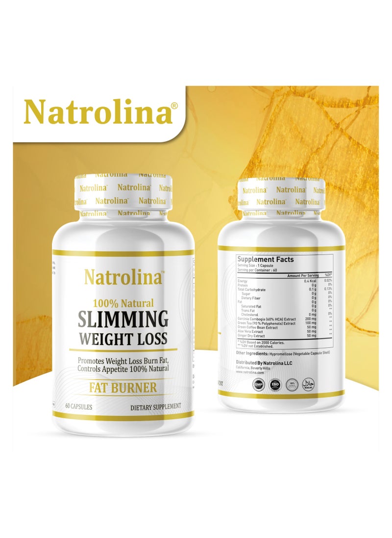 Natrolina Slimming Weight Loss Fat Burner Diet Pills 60 Capsules  - Image 3