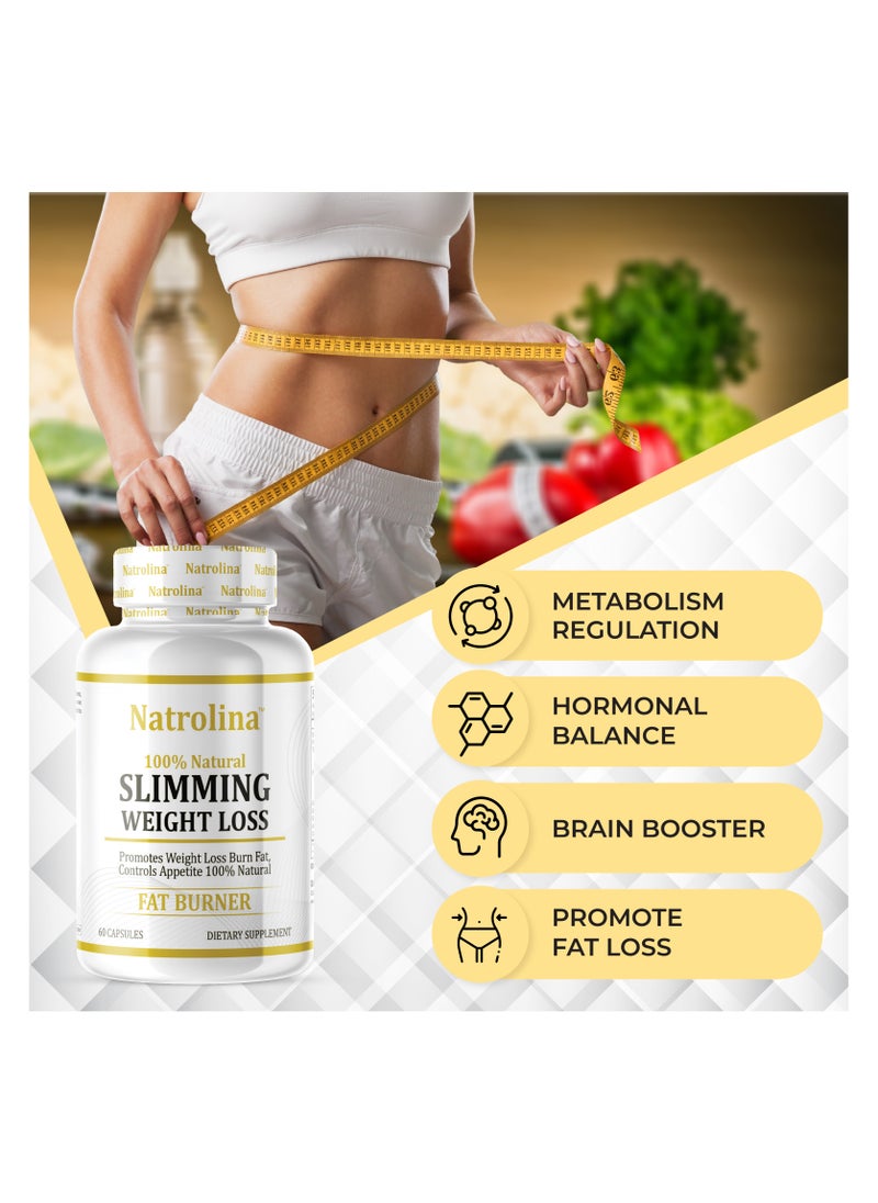 Natrolina Slimming Weight Loss Fat Burner Diet Pills 60 Capsules  - Image 4