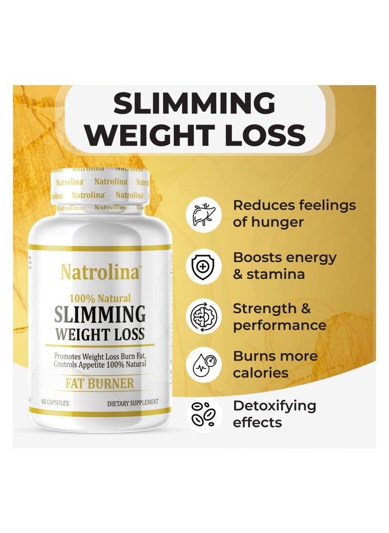 Natrolina Slimming Weight Loss Fat Burner Diet Pills 60 Capsules  - Image 5