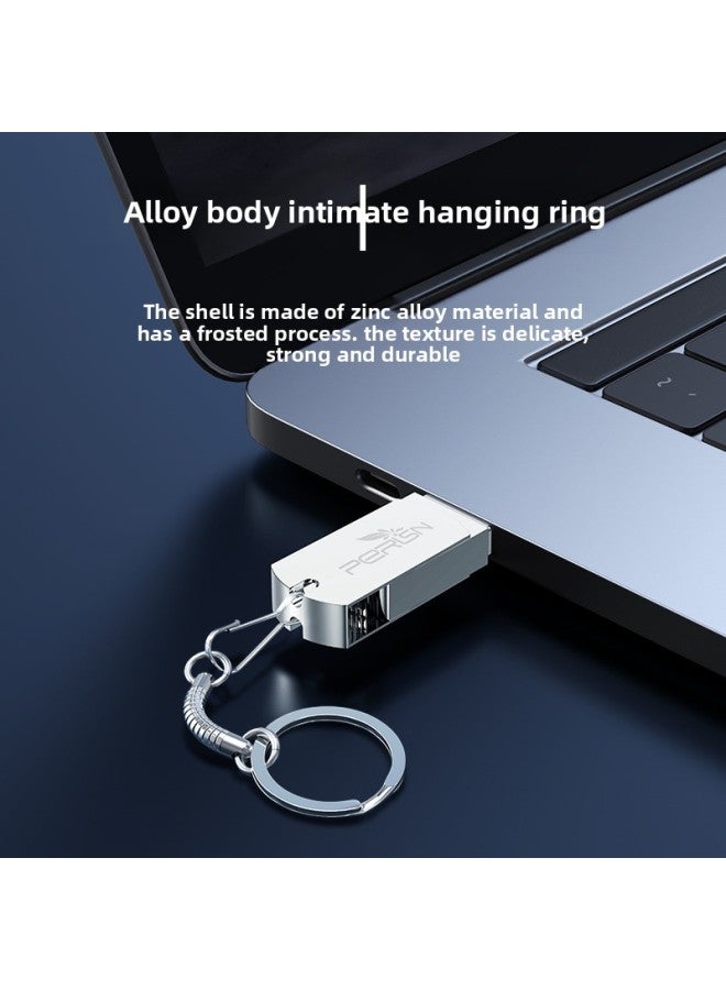محرك فلاش USB دوار 64 جيجا بايت محرك فلاش USB قليل الدهون 32 جيجا محرك فلاش USB عالي السرعة 3.0 محرك فلاش USB بحروف معدنية 128 جيجا بايت USB للكمبيوتر - اللون: أبيض - السعة: USB3.0-32 جيجا بايت - Image 5