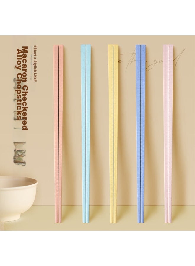 TANG CHOPSTICKS Tang Zong Kuai, Patterned Alloy Chopsticks, 20 Pairs Gift Box Set, Antibacterial, Color-coded For Separate Meals, Suitable For Dishwasher And Disinfection Cabinet, C3349 - Image 1