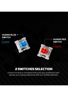 FANTECH Wireless Mechanical Gaming Keyboard Red Switch 79 Keys - Triple Mode (BT/2.4GHz/USB-C),  RGB 20 Effects Backlit Membrane Gaming Keyboard, 450H Battery, 4000mAh - for PC/Mac, Gaming & Office  - Image 5
