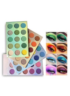 Qumeidie Qumeidie Color Board Eyeshadow Palette Highlighters Eye Make Up High Pigmented Professional Eye Shadow Mattes And Shimmer Finish, Multicolor 60 color  - Image 3