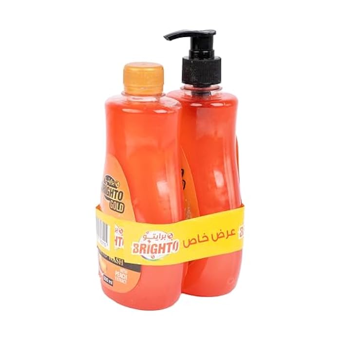 Brighto Peach Hand Wash 500 ml 1+1