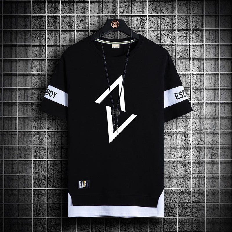 Men'S Short-Sleeve 2023 New Summer Ice Silk Half-Sleeve Men'S T-Shirt Trendy Versatile Student Top - Image 4