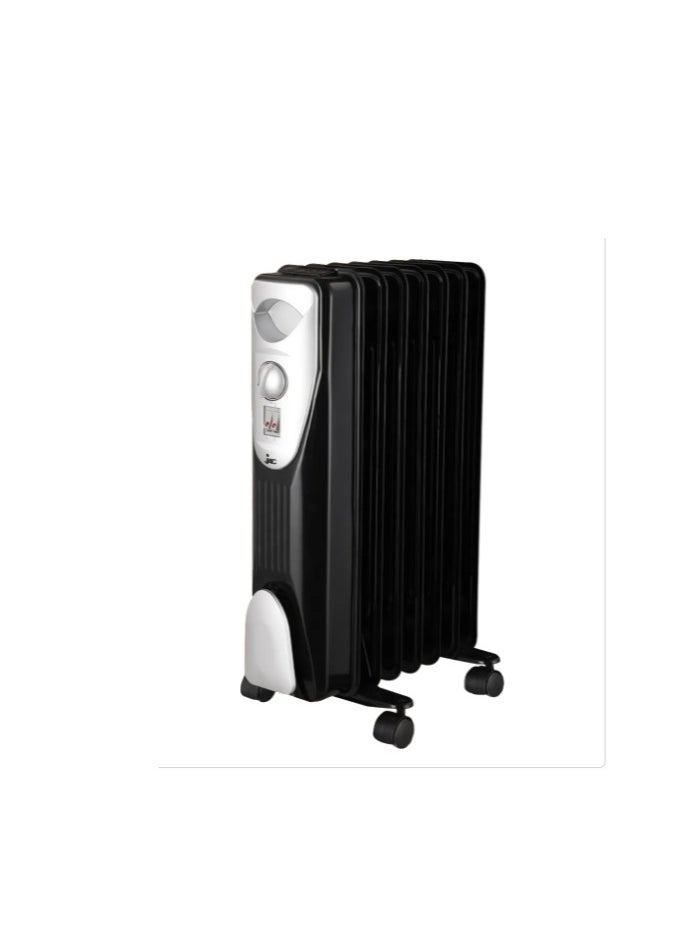 جاك دفاية زيت جاك، 7 ريش، 1200 واط، أسود، NGH-327B 