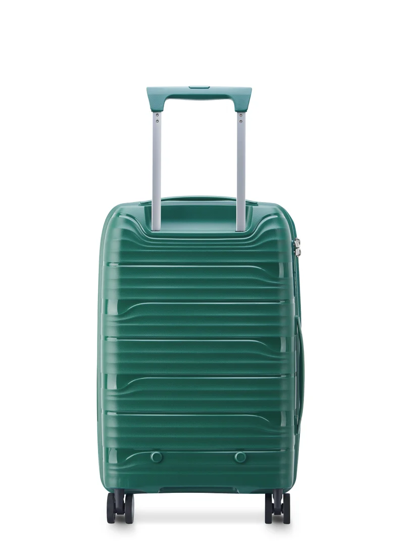 DELSEY Securitech By Delsey Dune Expendable Double wheel cabin trolley luggage bag 55cm Green