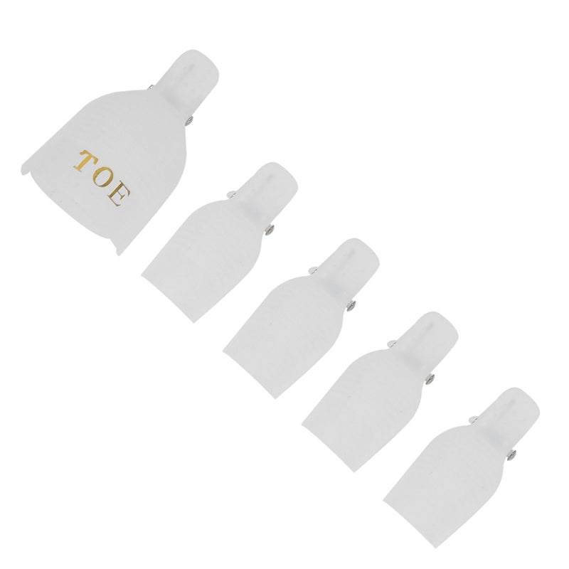5pcs Gel Polish Remover Clips Home Salon Toenail UV Gel Soak Off Cap Wrap Nail Art ToolTransparent - Image 3