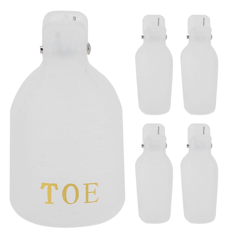 5pcs Gel Polish Remover Clips Home Salon Toenail UV Gel Soak Off Cap Wrap Nail Art ToolTransparent - Image 5