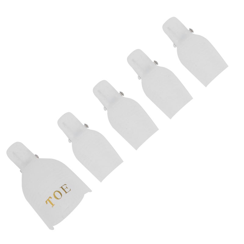 5pcs Gel Polish Remover Clips Home Salon Toenail UV Gel Soak Off Cap Wrap Nail Art ToolTransparent - Image 4