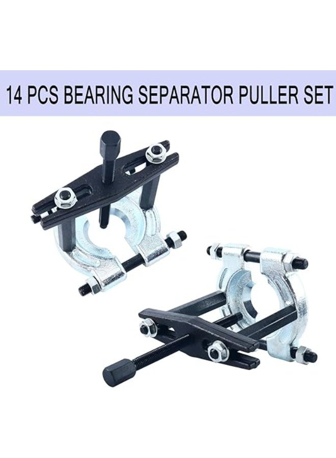 MAS 5 Ton Capacity Bearing Separator Puller Wheel Hub Axle Puller Splitters Tool Set ,14PCS Bearing Separator Puller Set - Image 4