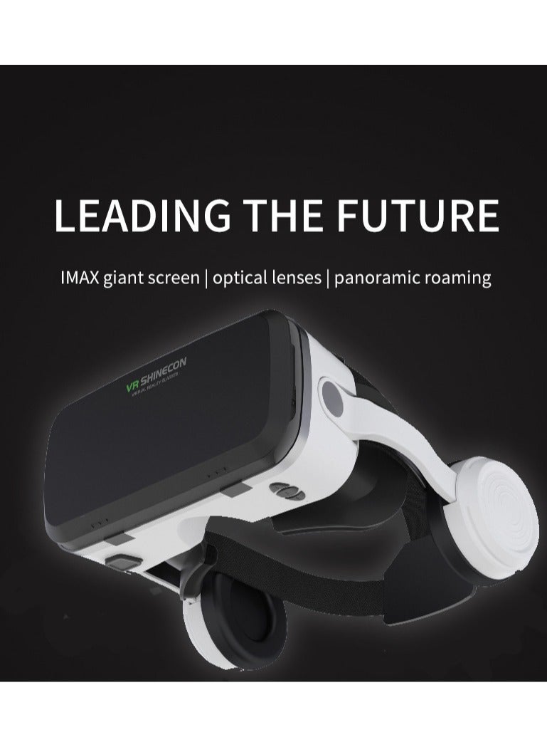 general Classic VR Goggles VR SHINECON 3D Virtual Reality Glasses+Controller Bluetooth Headset Version VR Glasses for TV, Movies & Video Games Compatible with iOS & Android Smartphone Within 5.5-7.2 inch Screen Phone Eye Protected Soft & Comfortable Adjustable Distance IMAX Giant Screen/Optical Lenses/Panoramic Roaming/ Immersive Games - Image 2