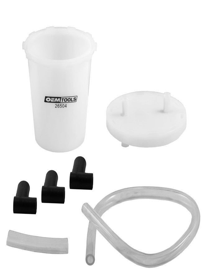 OEMTOOLS 26504 Brake Bleeding Kit, Automotive Brake Bleeder, Brake Bleeder Tool, Brake Fluid Bleeder Kit, 3 Brake Bleeder Adapter, Siphon Hose - Image 1