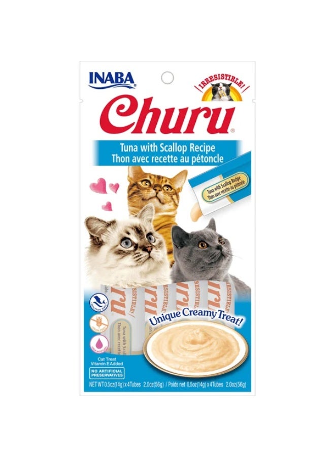 INABA CHURU CAT TREATS WITH TUNA & SCALLOP