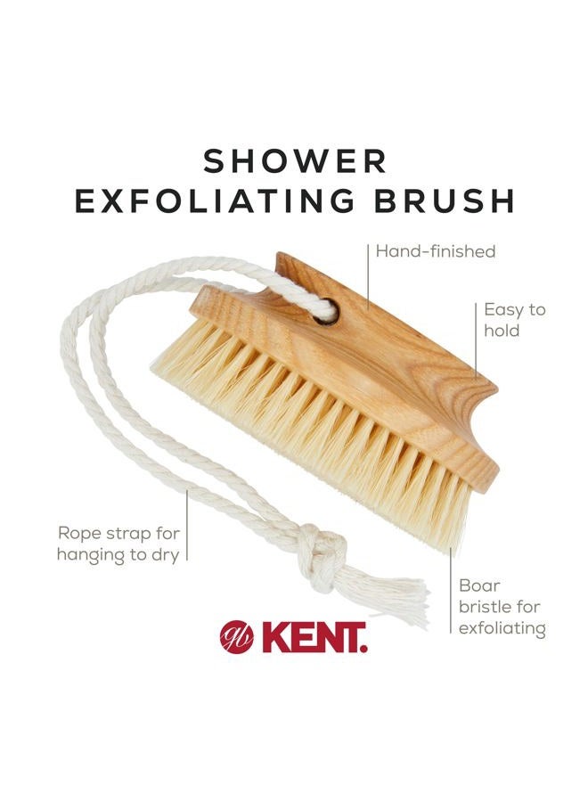 Kent FD11 Shower Brush with Wrist Strap - Exfoliating Body Brush for Wet or Dry Skin, Improves Circulation, Perfect for Lathering and Scrubbing, Made in England - Image 4