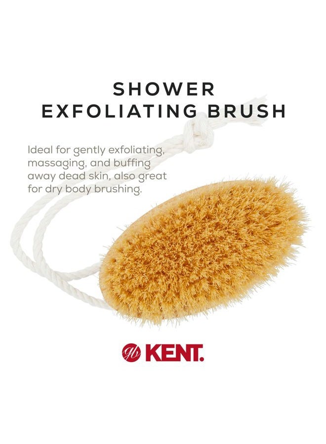 Kent FD11 Shower Brush with Wrist Strap - Exfoliating Body Brush for Wet or Dry Skin, Improves Circulation, Perfect for Lathering and Scrubbing, Made in England - Image 3