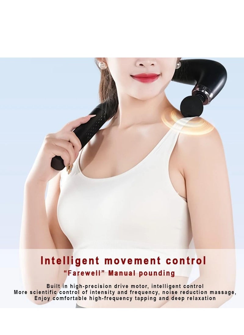 Fronnor Massage Gun with Extended Handle Revolutionary U-Shaped Back Massager for Pain Relief Deep Tissue Body Massager for Neck,Shoulder,Leg-Reach Every Muscle with Ease  - Image 4