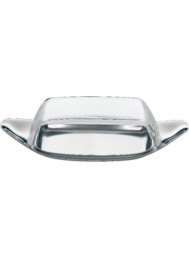 WMF 22 x 11 cm Wagenfeld Butter Dish, Silver - Image 2