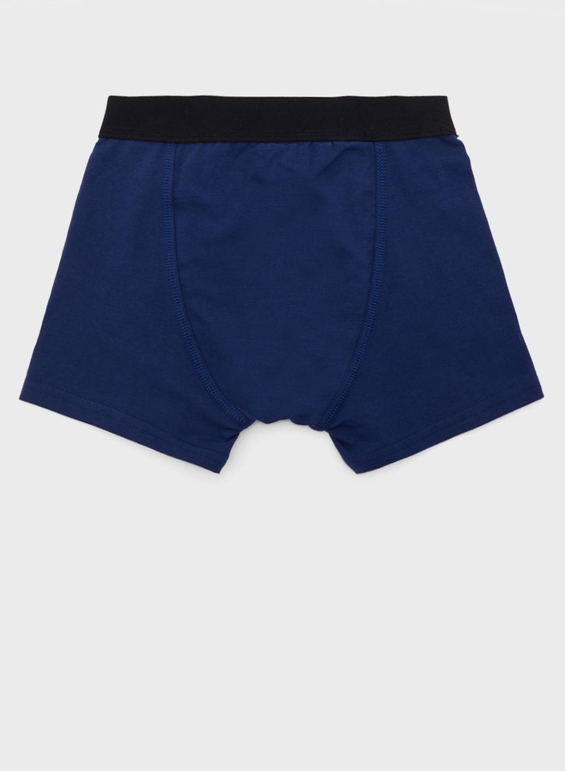 HUGO Kids Logo Color Block Boxers  - Image 3
