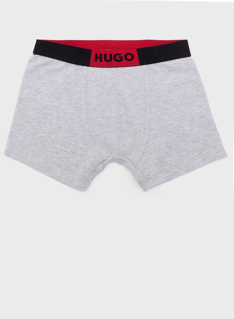 HUGO Kids Logo Color Block Boxers  - Image 2