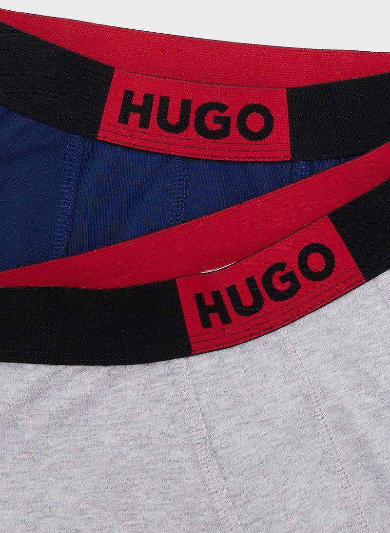 HUGO Kids Logo Color Block Boxers  - Image 4
