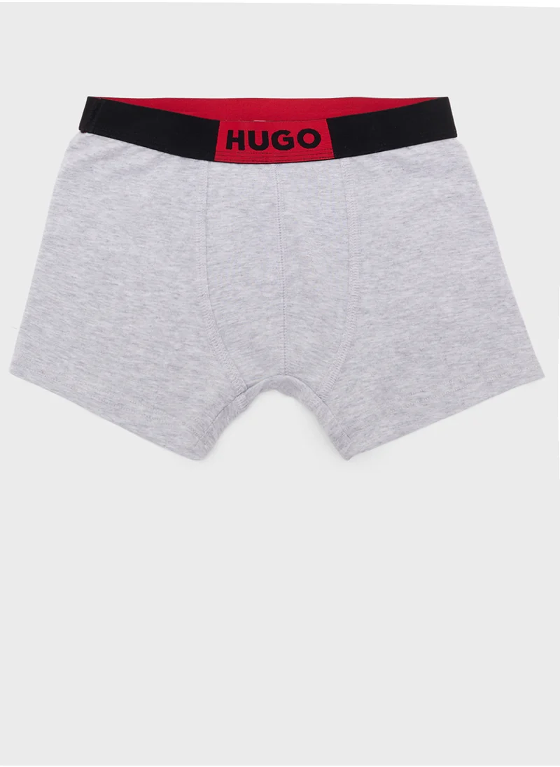 هوجو Kids Logo Color Block Boxers