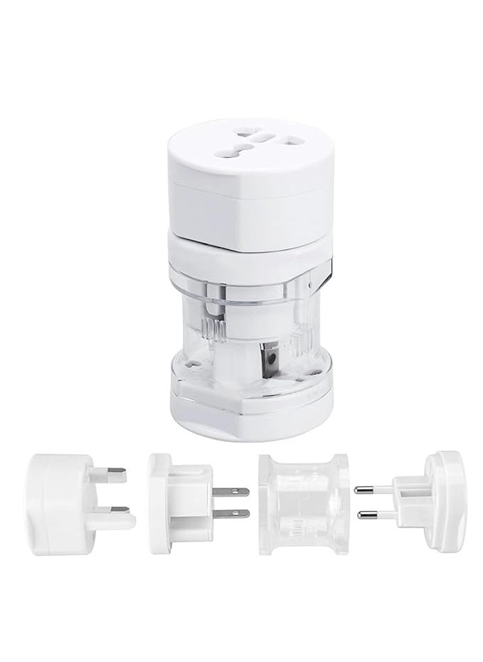 Generic Universal Travel Adapter International Multipurpose Solution for US AUS UK EU NZ Europe NorthSouth America 150 Countries Round  - Image 1