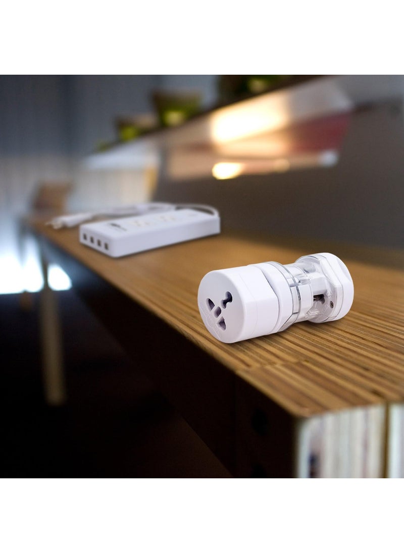 Generic Universal Travel Adapter International Multipurpose Solution for US AUS UK EU NZ Europe NorthSouth America 150 Countries Round  - Image 4
