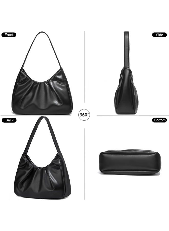 YAVCOOL Small Shoulder Bags for Women Retro Classic Hobo Bag Shoulder Purse Handbag Trendy Underarm Purse - Image 4
