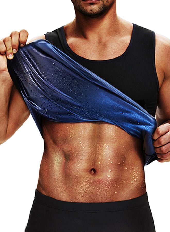 BXVX baxobaso Sauna Suit Sweat Waist Trainer Vest for Men Sweat Workout Tank Top Shaper L/XL - Image 1