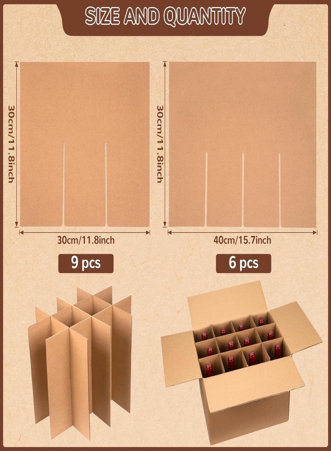 fuceury 3 Sets of Glass Dividers for Moving Boxes Packing Boxes Kit for Moving Dishes Wine Boxes for Moving, Packing Supplies for Moving Fits in 16 x 12 x 12 Inch Box (Box Not Included) - Image 2