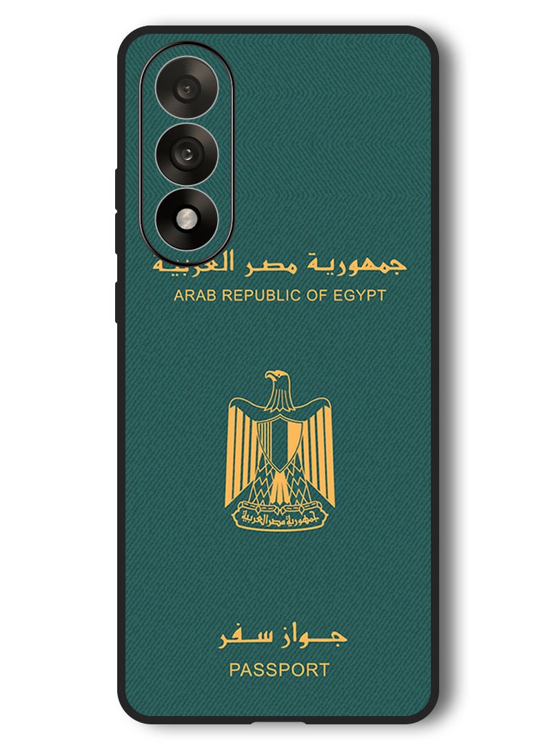 Theodor Case Compatible with OnePlus Nord 5 6.83 Inch Protection Shockproof Bumper Cover Egypt Passport - Image 1