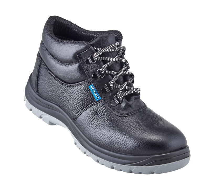 NEOSAFE Mens A7025_5 Helix,High Ankle Safety Shoes with Steel Toe,(Black,Size 5) - Image 1